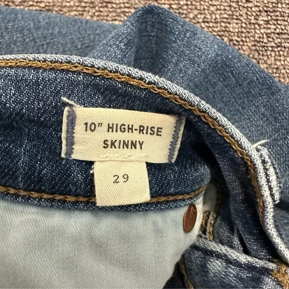 Madewell 10" High-Rise Skinny Jeans TENCEL™ Denim Edition Size 29 - Picture 13 of 15